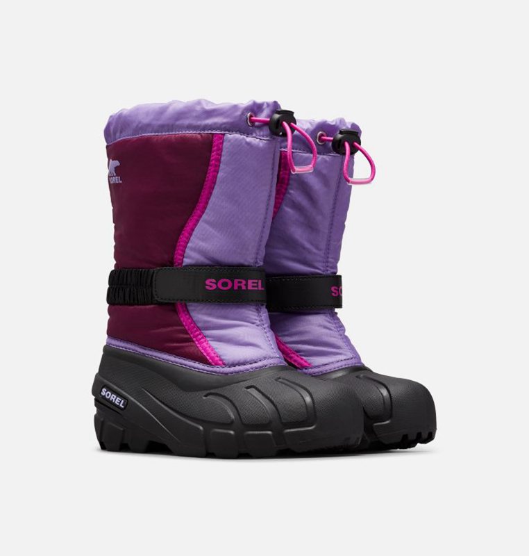 Sorel Barn Vinterkängor Lila/Svarta - Youth Flurry™ - RSZ-413592